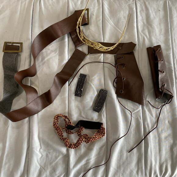 Khaleesi Inspired Dragon Queen Costume Set Medieval Fantasy Dress Game of Throne - Picture 8 of 9